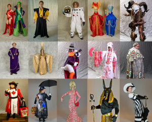 Photo montage of costumes